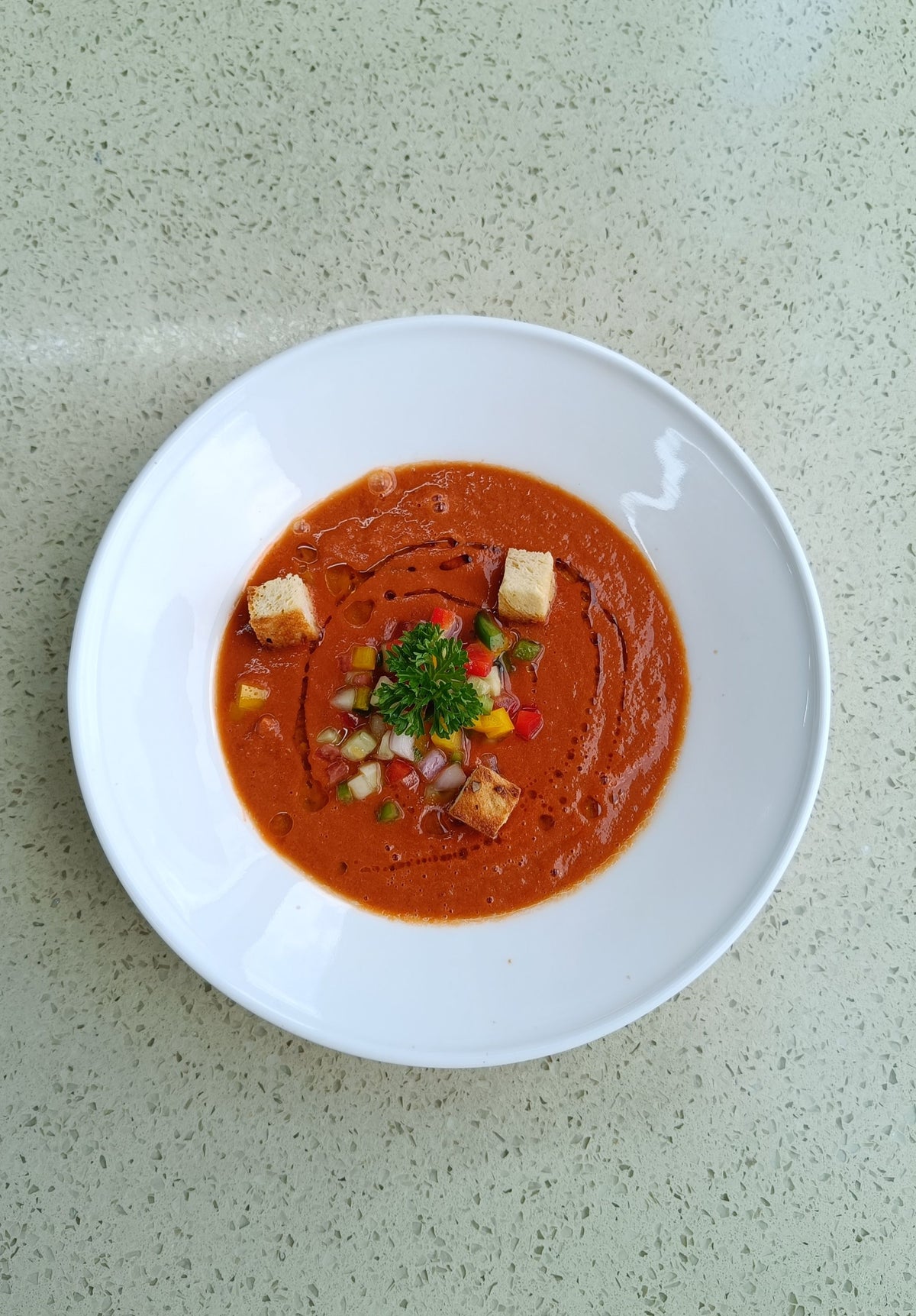 Gaspacho tomates anciennes et céleri