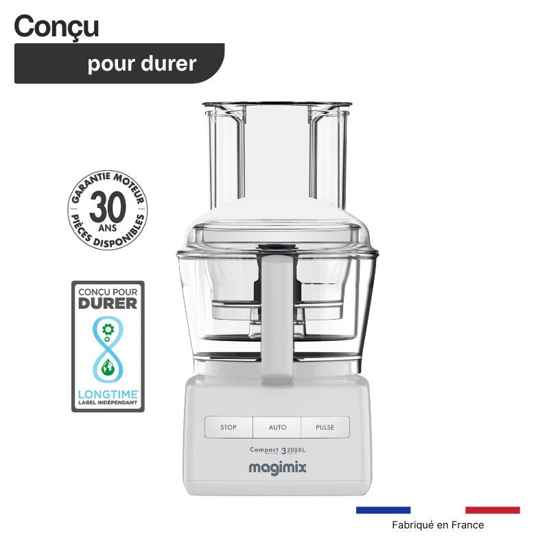 Robot multifonction CS 3200 XL blanc conçu pour durer et fabriqué en France