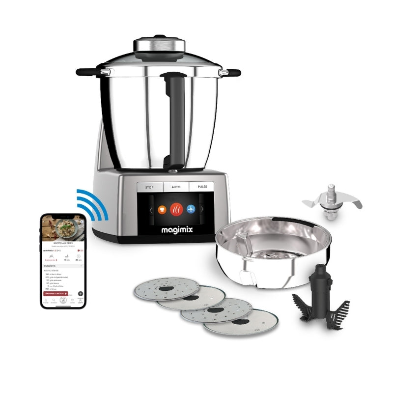 Vue de face du Cook Expert XL Connect et les accessoires inclus