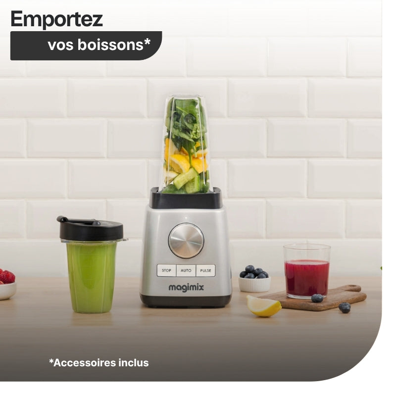 Emportez vos boissons grâce aux BlendCups incluses
