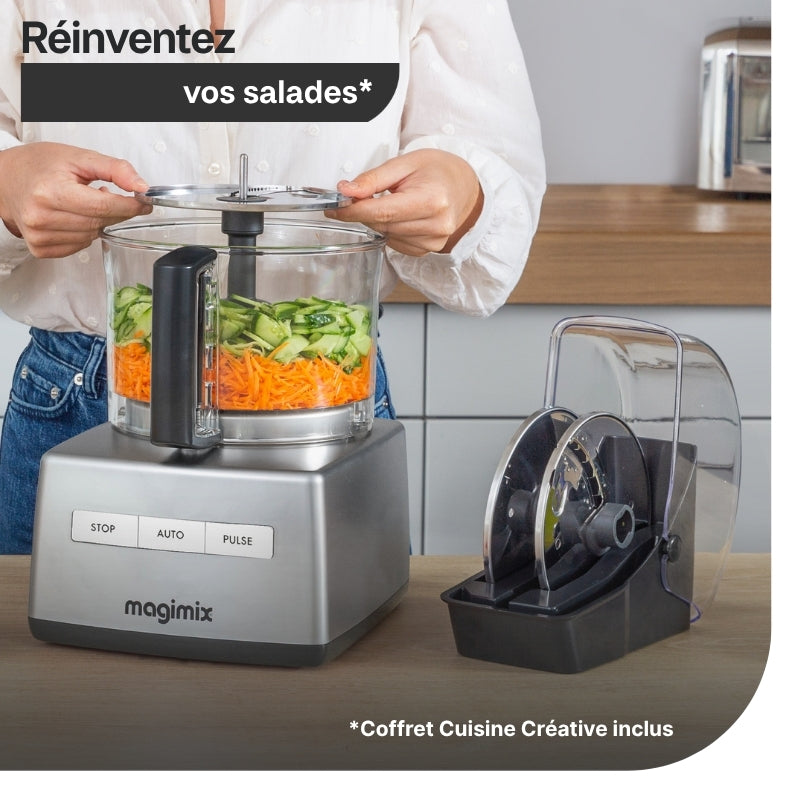Réinventez vos salades avec le coffret cuisine créative inclus dans le robot multifonction CS 4200 XL chrome mat