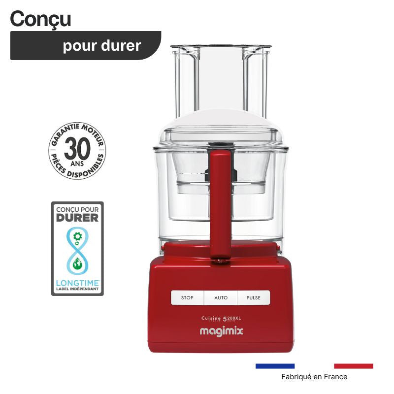 Robot multifonction CS 5200 XL rouge conçu pour durer et fabriqué en France