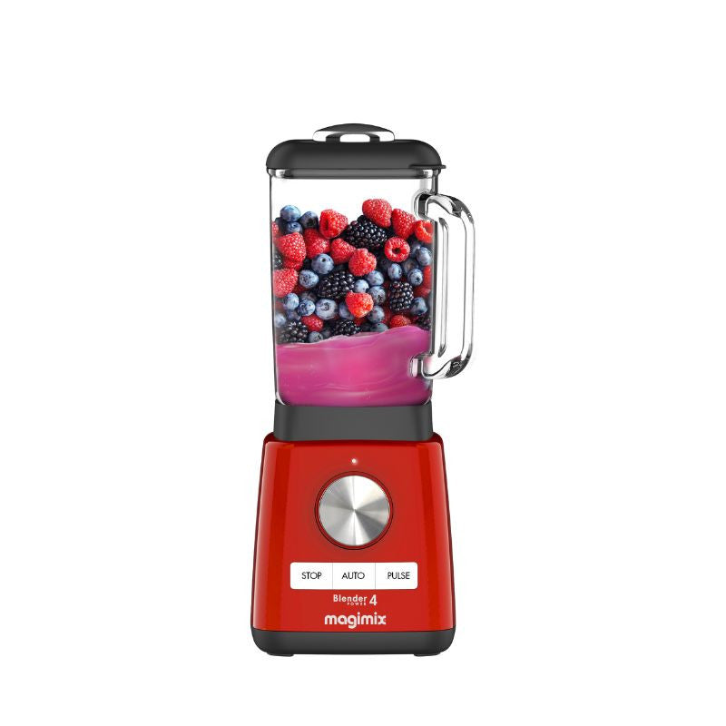 Vue de face du Blender Power 4 rouge