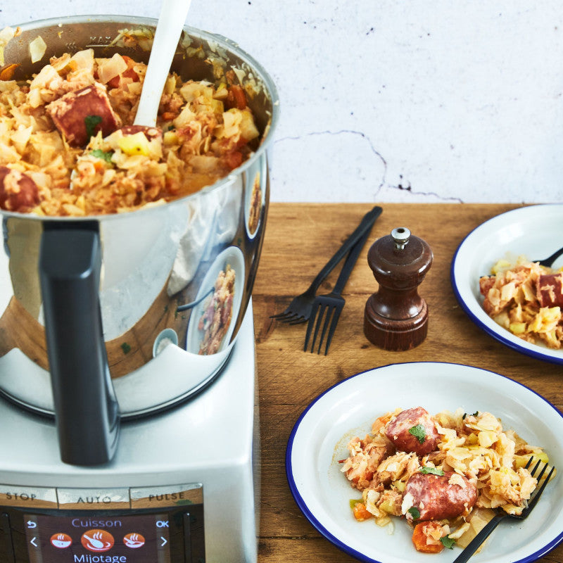 Le pack triple XL comprend un grand bol thermo d'une capacité de 4,8 L pour préparer des repas en grande quantité