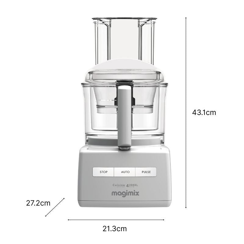 Vue de face du robot multifonction CS 4200 XL blanc et ses dimensions