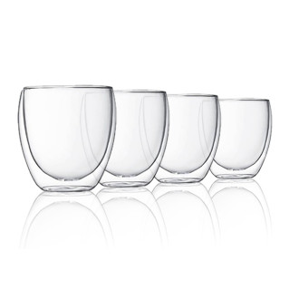 COFFRET 4 TASSES A CAFE DOUBLE PAROI