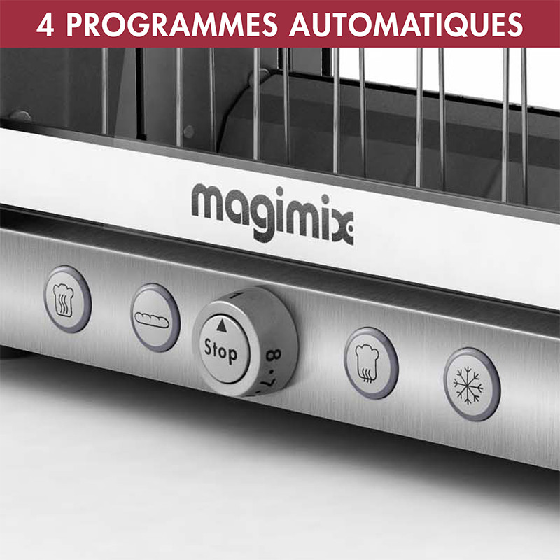 Grille pain toaster vision 11538 inox brossé Magimix