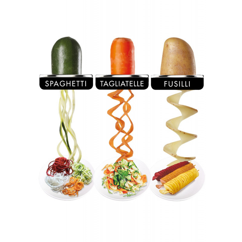 Coupe Légumes en Spirale - Spaghettis de Spiralizer Manuel