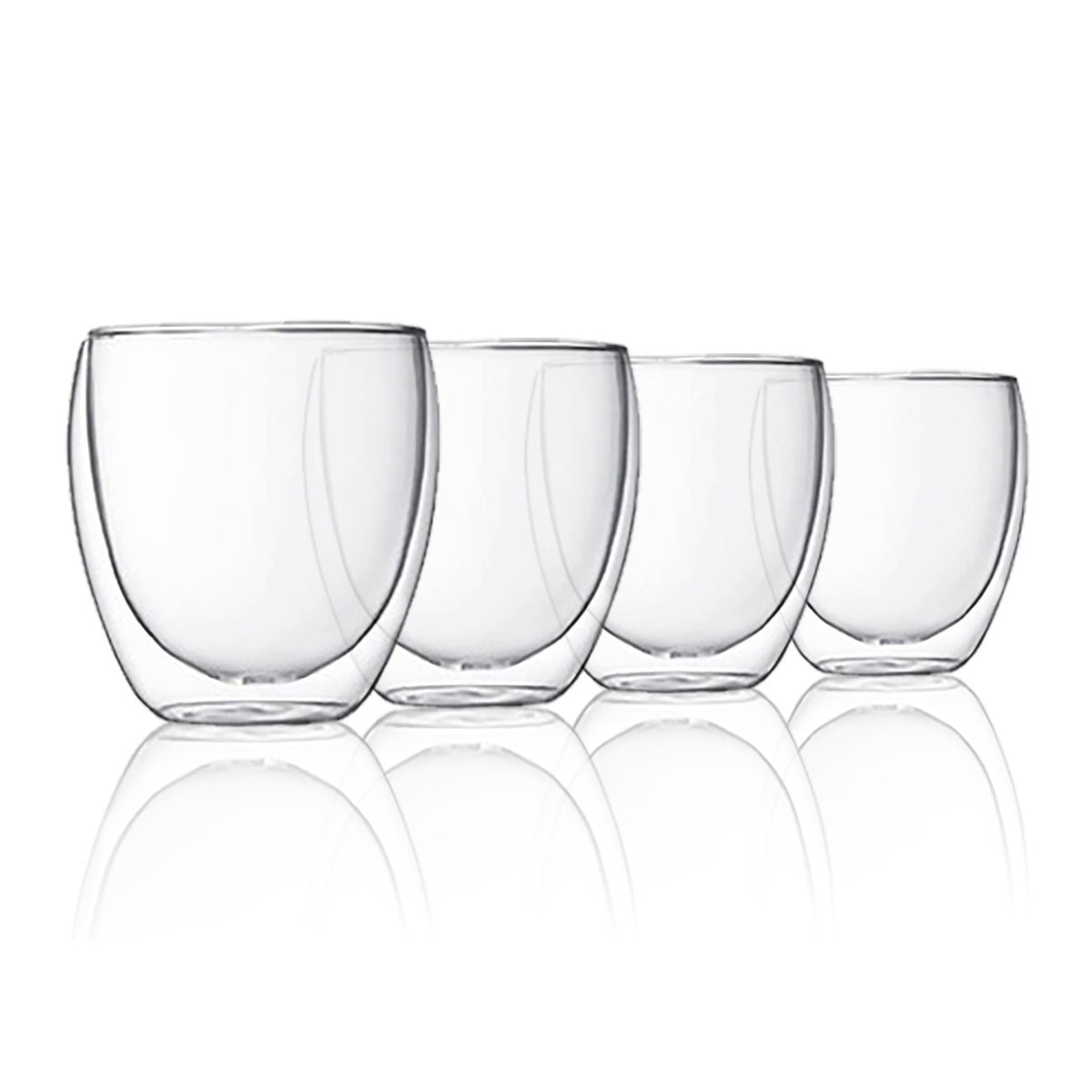 COFFRET 4 TASSES A CAFE DOUBLE PAROI