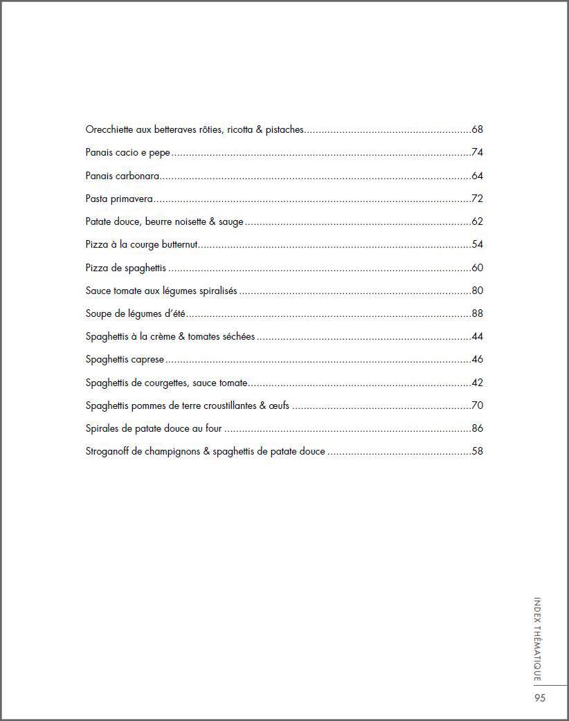 LIVRE SPAGHETTIS DE LEGUMES