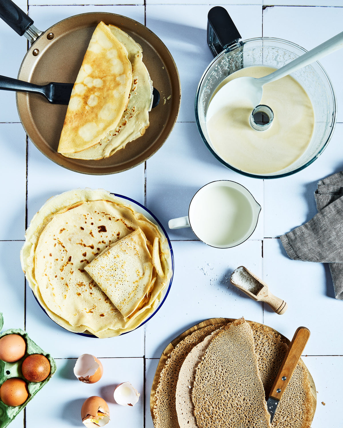 Pâte à crêpes maison préparée avec le robot multifonction Magimix