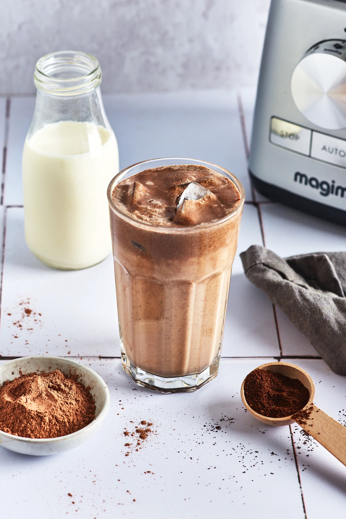Smoothie café, chocolat et whey