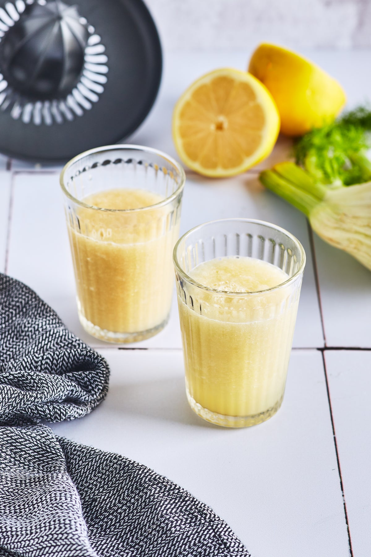Jus détox citron et fenouil