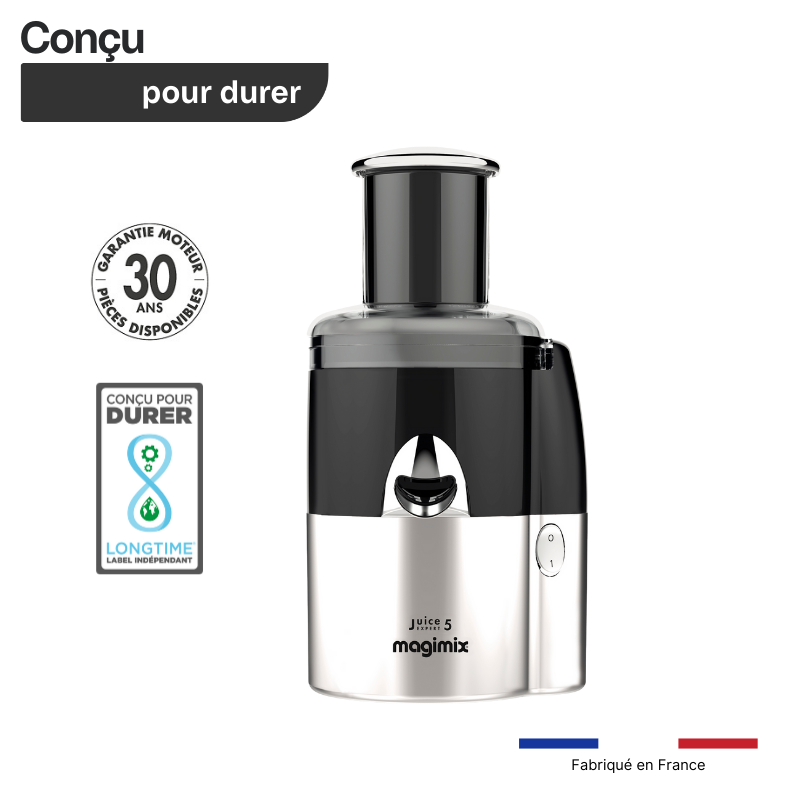 Juice Expert 5 conçu pour durer et fabriqué en France