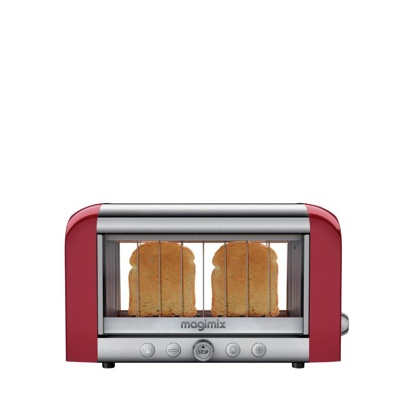 Vue de face du Toaster Vision rouge