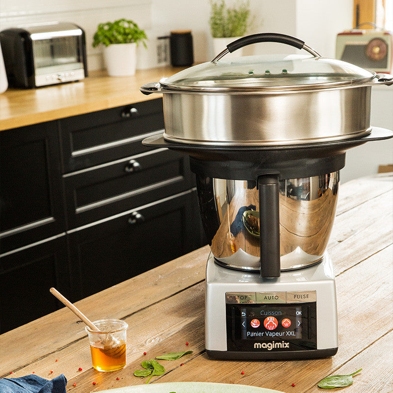 Le panier vapeur XXL est un accessoire compatible avec le Cook Expert