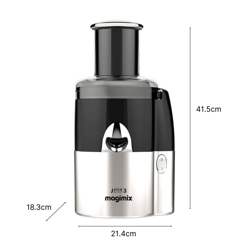 Vue de face du Juice Expert 4 et ses dimensions