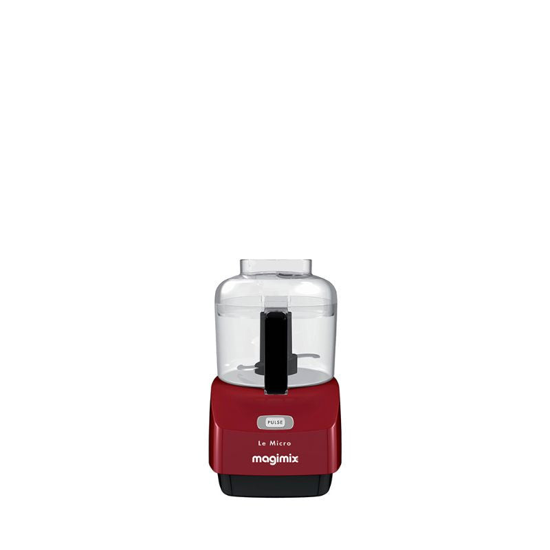 Vue de face du Micro mini-hachoir rouge