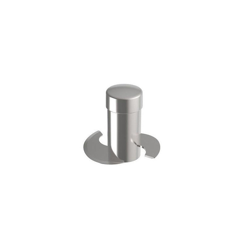 Vue de face du couteau pétrin inox - Pâtissier